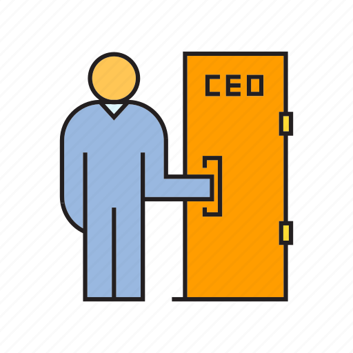 Administrator, ceo, company, corporate, door, executive, management icon - Download on Iconfinder