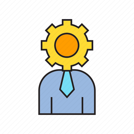 Administrator, business man, gear, management, office, people, worker icon - Download on Iconfinder