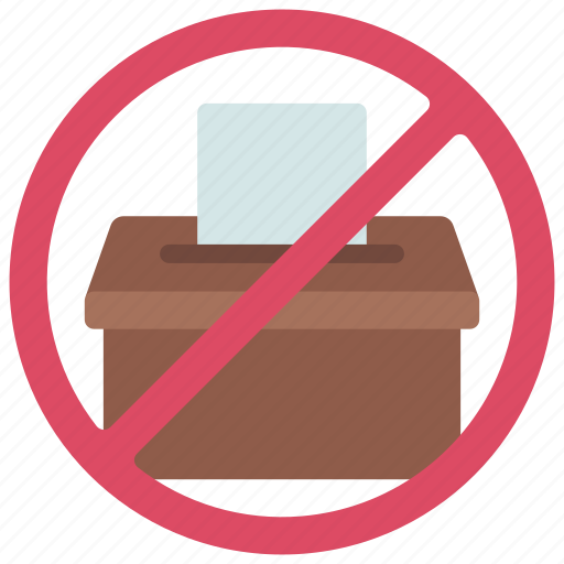 No, voting, corrupted, voter, fraud, votes icon - Download on Iconfinder
