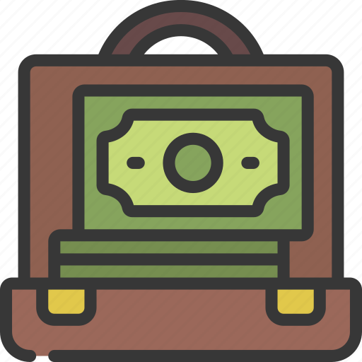 Cash, briefcase, corrupted, money, portfolio icon - Download on Iconfinder