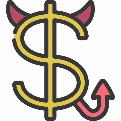 Devil, money, corrupted, evil, dollar, cash icon - Download on Iconfinder