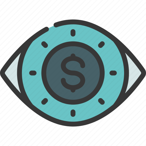 Greedy, vision, corrupted, greed, money, eye icon - Download on Iconfinder