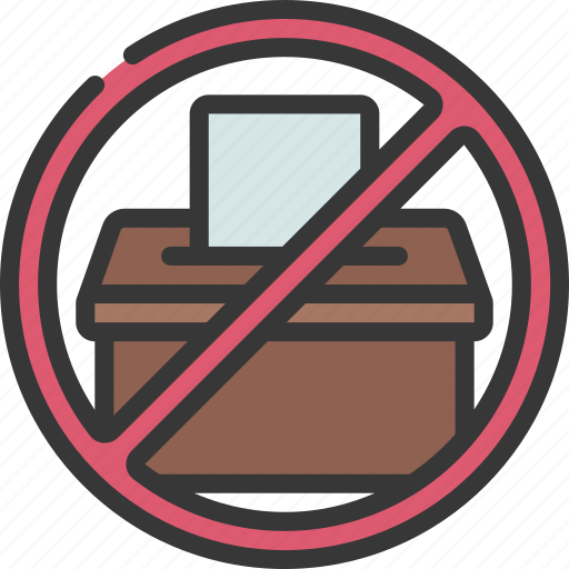 No, voting, corrupted, voter, fraud, votes icon - Download on Iconfinder