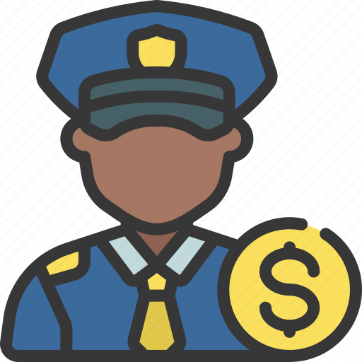 Police, officer, bribe, corrupted, bribery, law, enforcement icon - Download on Iconfinder