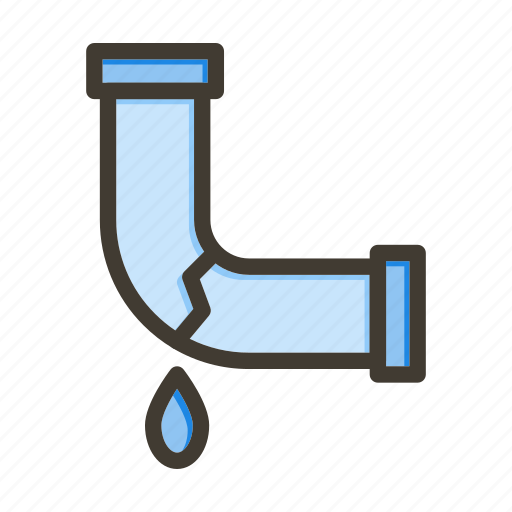 Leakage, water, plumbing, pipe, leak icon - Download on Iconfinder