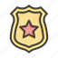 police badge, badge, police, security, star 