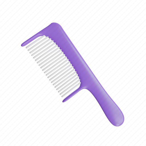 Hair, comb3, woman, care, female, beauty, comb 3D illustration - Download on Iconfinder