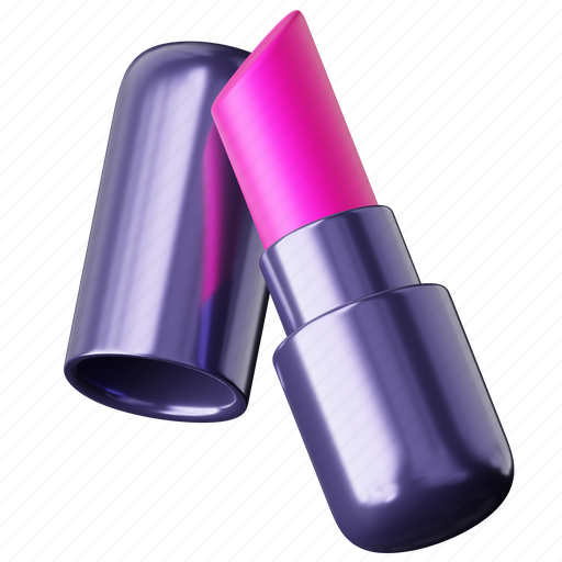 Lipstick, fashion, woman, lips, female, make-up, face 3D illustration - Download on Iconfinder