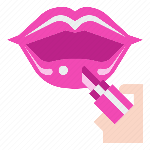 Cosmetic, lip, lipstick, makeup, pink icon - Download on Iconfinder
