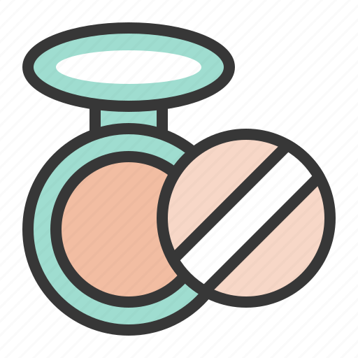 Beauty, cosmetic, makeup, powder, pressed powder, powder puff icon - Download on Iconfinder