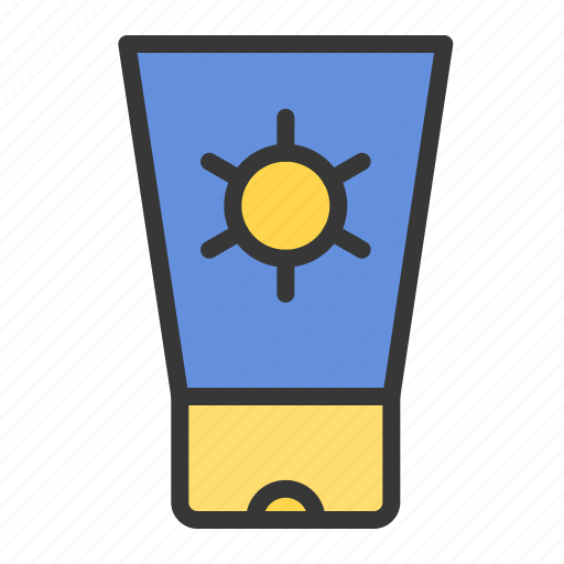 Beauty, cosmetic, sun cream, sun protection, sunscreen, tube icon - Download on Iconfinder