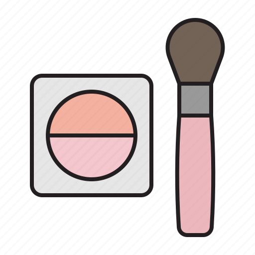 Blush, on, compact, powder, brush, makeup, cosmetic icon - Download on Iconfinder