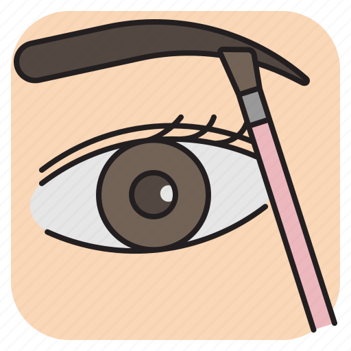 Eyebrow, brush, eye, cosmetic, makeup, beauty icon - Download on Iconfinder