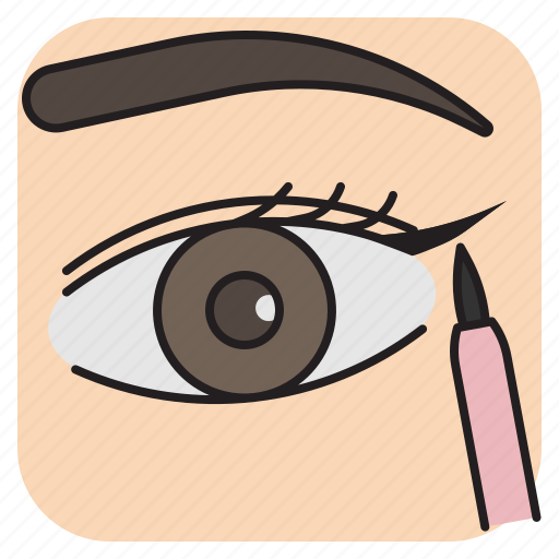 Eyeliner, pencil, eye, eyebrow, eyelash, cosmetic, makeup icon - Download on Iconfinder