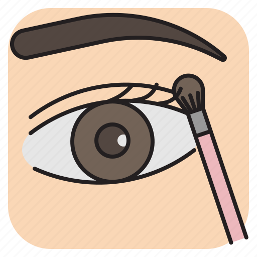 Eyeshadow, brush, eye, eyebrow, eyelash, cosmetic, makeup icon - Download on Iconfinder