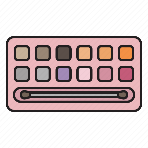 Eyeshadow, palette, brush, cosmetic, makeup, beauty icon - Download on Iconfinder