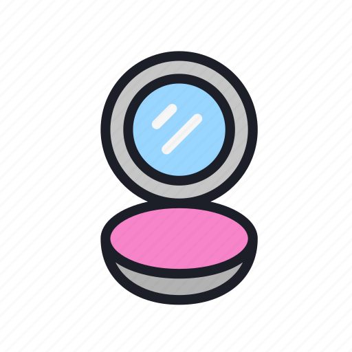 Beauty, compact, cosmetic, cosmetics, make up, mirror, power icon - Download on Iconfinder