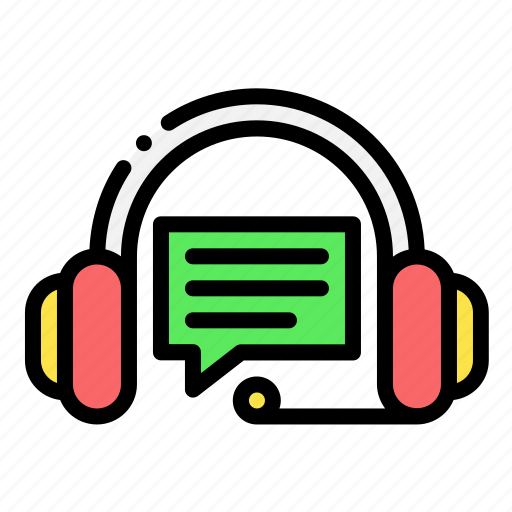 Customer, support, headphone, conversation, service, speech, bubble icon - Download on Iconfinder