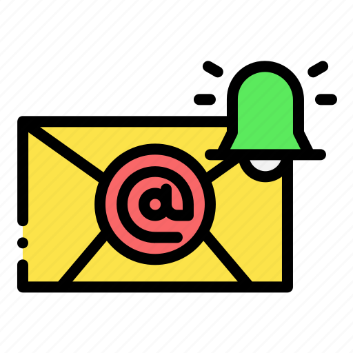 Email, notification, communications, mail, message, bell icon - Download on Iconfinder