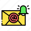 email, notification, communications, mail, message, bell 