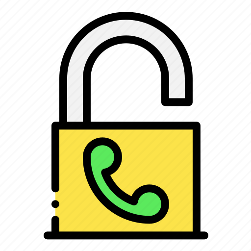 Encrypted, padlock, telephone, call, restricted, security icon - Download on Iconfinder