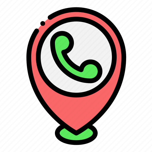 Location, call, contact, maps, and, map, pointer icon - Download on Iconfinder