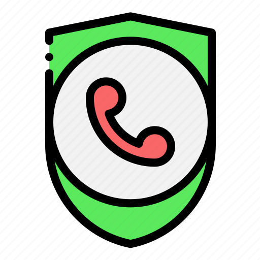Safety, shield, call, ui, telephone icon - Download on Iconfinder