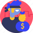 avatar, character, man, halloween, costume, person, robber