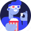 avatar, pop corn, character, cinema, halloween, costume, movie 