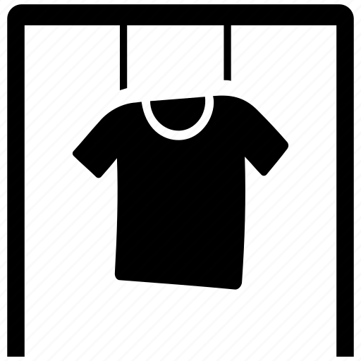 Clothes, cotton shirt, hanged shirt, outfit, textile icon - Download on Iconfinder