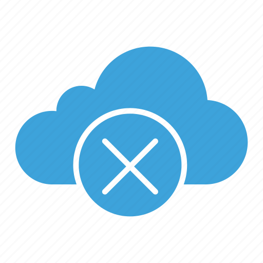 Cancel, cancellation, cloud computing, cloud storage, decline, no, refusing icon - Download on Iconfinder