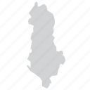 albania, country, nation, europe, map icon