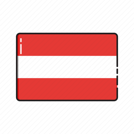 Austria, country, flag, globe, nation, national, world icon - Download on Iconfinder