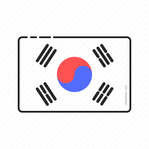 Country, flag, korea, nation, national, south, world icon - Download on Iconfinder