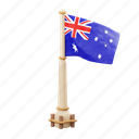 australia, flag, national, sign, country flag, marker, flag icon, flag 3d, country