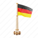 germany, flag, national, sign, country flag, marker, flag icon, flag 3d, country