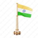 india, flag, national, sign, country flag, marker, flag icon, flag 3d, country