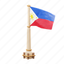philippines, flag, national, sign, country flag, marker, flag icon, flag 3d, country