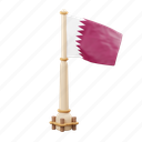 qatar, flag, national, sign, country flag, marker, flag icon, flag 3d, country