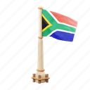 south, africa, flag, national, sign, country flag, flag icon, flag 3d, country