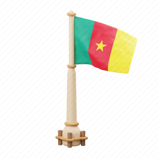 Cameroon, flag, national, sign, country flag, marker, flag icon icon - Download on Iconfinder