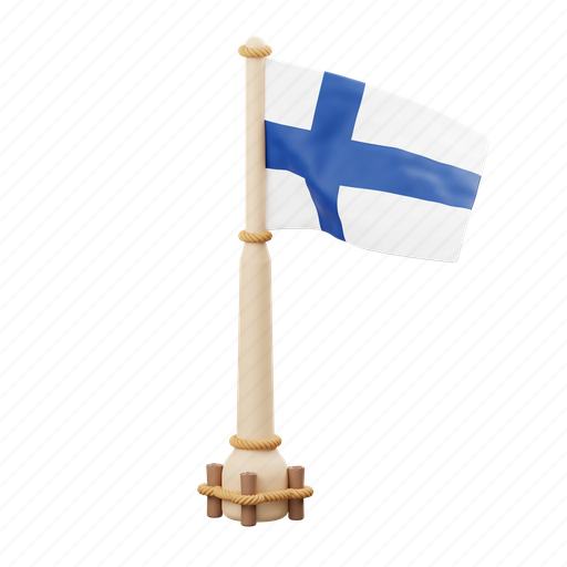 Finland, flag, national, sign, country flag, marker, flag icon icon - Download on Iconfinder