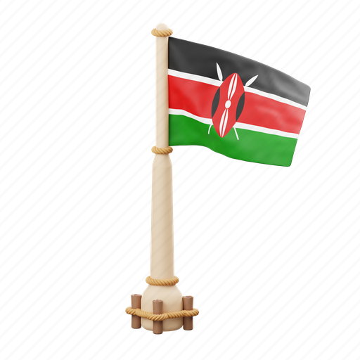 Kenya, flag, national, sign, country flag, marker, flag icon icon - Download on Iconfinder