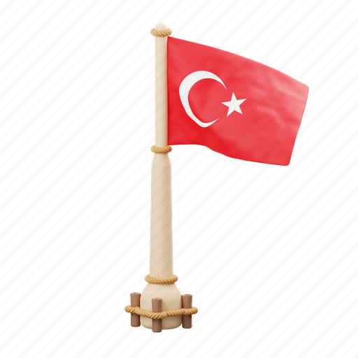Turkey, flag, national, sign, country flag, marker, flag icon icon - Download on Iconfinder