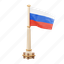 russia, flag, national, sign, country flag, marker, flag icon, flag 3d, country 