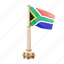 south, africa, flag, national, sign, country flag, flag icon, flag 3d, country 