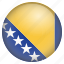 bosnia herzegovina, country, flag, location, nation, navigation, pin 