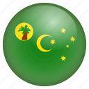 country, flag, location, nation, navigation, pin, the cocos islands