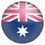 australia, country, flag, location, nation, navigation, pin 