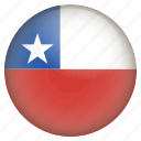 chile, country, flag, location, nation, navigation, pin 
